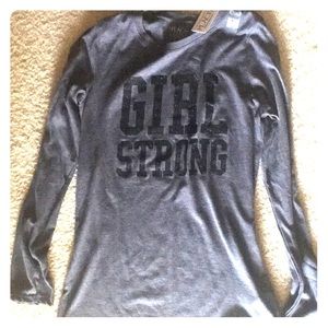 Girls sz 14 long sleeve light fabric shirt